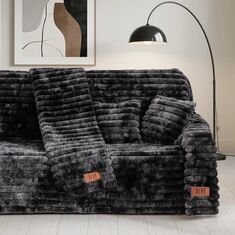 Beauty Home Μαξιλαροθήκη διακοσμητική Fur Tie Dye Art 8681 42x42 Ανθρακί       |  Μαξιλάρια διακοσμητικά στο espiti
