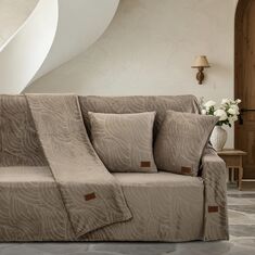Beauty Home Μαξιλαροθήκη διακοσμητική Sienna Art 8672 40x40 Μόκα       |  Μαξιλάρια διακοσμητικά στο espiti