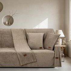 Beauty Home Μαξιλαροθήκη διακοσμητική Sienna Art 8675 40x40 Μόκα       |  Μαξιλάρια διακοσμητικά στο espiti