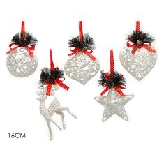 Στολίδι Κρεμαστό Με Glitter Λευκό Πλαστικό 16cm Σε 5 Σχέδια 06510693 ArteLibre |  Χριστουγεννιάτικα Στολίδια στο espiti