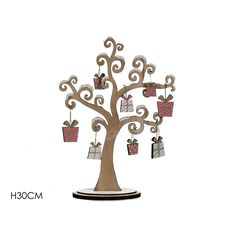 Δεντράκι Με Κρεμαστά Δώρα Φυσικό Ξύλο 30cm 06510907 ArteLibre |  Χριστουγεννιάτικα Διακοσμητικά στο espiti