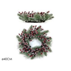 Στεφάνι Με Κόκκινα Berries Φ40cm 06510973 ArteLibre |  Χριστουγεννιάτικα Διακοσμητικά στο espiti