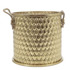 Χρυσό Κασπώ Με Χειρολαβές Σχοινιού 28.5x26cm 06513459 ArteLibre |  Χριστουγεννιάτικα Διακοσμητικά στο espiti