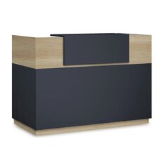 Γραφείο reception Lotus pakoworld σε χρώμα φυσικό - ανθρακί 180x70x110εκ |  Reception γραφείου στο espiti