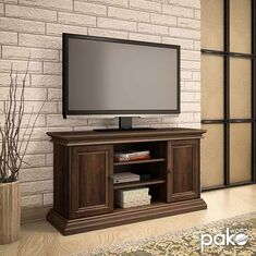 Έπιπλο τηλεόρασης Mozart pakoworld χρώμα καρυδί 121x40x65εκ |  Έπιπλα τηλεόρασης στο espiti