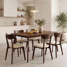 Τραπέζι Benson pakoworld MDF σε καρυδί απόχρωση 150x90x75εκ |  Τραπέζια στο espiti