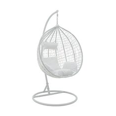 Κούνια Zafer pakoworld κρεμαστή μέταλλο-pp-μαξιλάρι λευκό 106x103x200εκ |  Κούνιες στο espiti