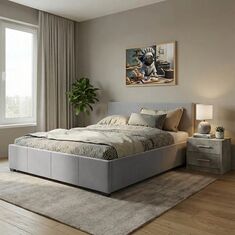Κρεβάτι Norse pakoworld pu γκρι ματ με αποθηκευτικό χώρο 160x200εκ |  Κρεβάτια στο espiti
