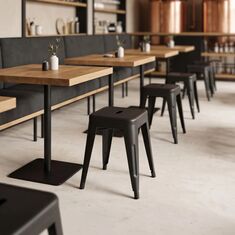 Σκαμπό Utopia pakoworld μέταλλο μαύρο ματ 30x30x45εκ |  Σκαμπώ στο espiti