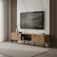 Έπιπλο τηλεόρασης Thelma pakoworld oak μελαμίνης 150x40x41.6εκ |  Έπιπλα τηλεόρασης στο espiti