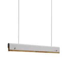 Φωτιστικό οροφής Rafmole pakoworld Led λευκό μέταλλο-ξύλο 120x7.5εκ |  Οροφής στο espiti