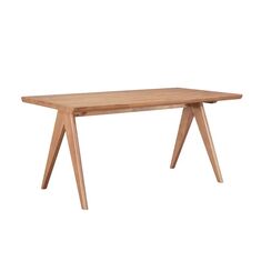 Τραπέζι Winslow pakoworld ξύλο rubberwood σε ανοιχτό καρυδί χρώμα 180x85x75εκ |  Τραπέζια στο espiti