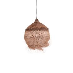 Φωτιστικό οροφής Fiorine Inart abaca σε φυσικό χρώμα Φ35x45εκ |  Οροφής στο espiti