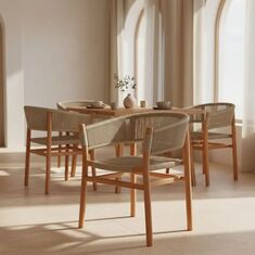 Πολυθρόνα Kajone pakoworld σκελετός teak ξύλο σε φυσική απόχρωση και κρεμ pe σχοινί 62x51x75εκ |  Πολυθρόνες κήπου στο espiti
