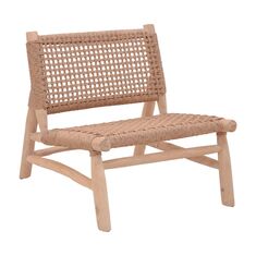 Πολυθρόνα Wanderlene pakoworld σκελετός teak ξύλο με σχοινί σε φυσική απόχρωση 67x79x68εκ |  Πολυθρόνες κήπου στο espiti