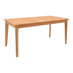 Τραπέζι Ory pakoworld teak ξύλο σε φυσική απόχρωση 160x80x75εκ |  Τραπέζια κήπου στο espiti