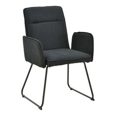 Πολυθρόνα Essential pakoworld ύφασμα μαύρο-πόδι μαύρο μεταλλικό 55.5x59x89εκ |  Πολυθρόνες τραπεζαρίας στο espiti