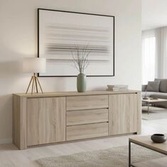 Μπουφές Kalya pakoworld σε sonoma απόχρωση 220x49x89.5εκ |  Μπουφέδες στο espiti