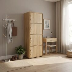 Ντουλάπι-στήλη Soline pakoworld σε sonoma απόχρωση 40x34.5x120εκ |  Σετ Μπάνιου στο espiti