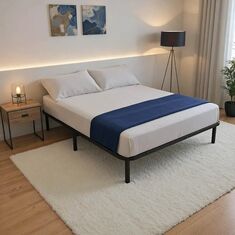 Κρεβάτι-υπόστρωμα Amaso pakoworld μεταλλικό μαύρο 160x200x28εκ |  Κρεβάτια στο espiti