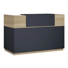 Γραφείο reception Lotus pakoworld σε χρώμα φυσικό - ανθρακί 200x70x110εκ |  Reception γραφείου στο espiti