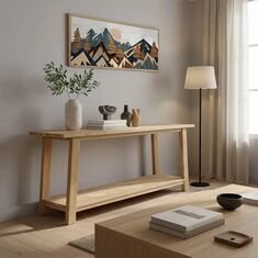 Κονσόλα Decoza pakoworld teak ξύλο σε φυσική απόχρωση 200x40x80εκ |  Συρταριέρες -Κονσόλες στο espiti