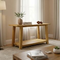 Κονσόλα Decoza pakoworld teak ξύλο σε φυσική απόχρωση 140x40x80εκ |  Συρταριέρες -Κονσόλες στο espiti
