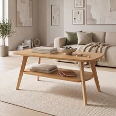 Τραπέζι σαλονιού Komela I mdf σε φυσική απόχρωση 100x48x45cm |  Τραπεζάκια σαλονιού στο espiti