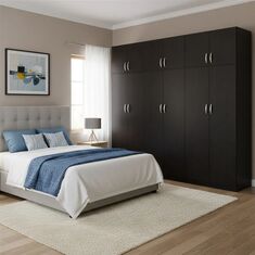 Ντουλάπα εξάφυλλη με πατάρι Athos ΙΙ pakoworld wenge 240x42x240εκ |  Ντουλάπες ρούχων στο espiti