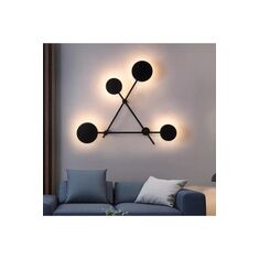 Stewehome Υπερμοντέρνο φωτιστικό LED τοίχου Μαύρο 73520492 |  Απλίκες στο espiti