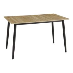 Τραπέζι Loza pakoworld sonoma MDF με μαύρο μεταλλικό πόδι 120x70x73εκ |  Τραπέζια στο espiti