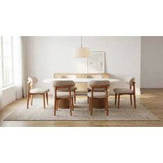Stewehome Μαζί τραπεζιού και καρεκλών MDF 6 ατόμων 90x170 cm 90635589 |  Σετ τραπεζαρίες στο espiti
