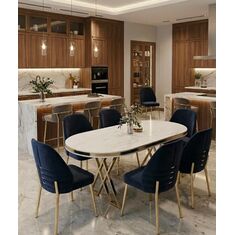 Stewehome Τραπέζι Oslo με 6 καρέκλες Damla 91977631 |  Σετ τραπεζαρίες στο espiti