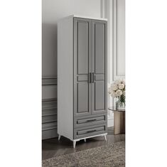 Stewehome Ντουλάπα με 2 πόρτες και συρτάρια από mdf με πόδια μοντέρνου country στιλ 70x52x52 cm 57892678 |  Ντουλάπες ρούχων στο espiti