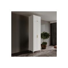 Stewehome Ντουλάπα με 2 πόρτες και επάνω ράφι από MDF με πόδια 70x52x52 cm 99016952 |  Ντουλάπες ρούχων στο espiti
