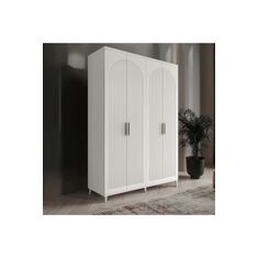 Stewehome Ντουλάπα με 4 πόρτες από mdf για υπνοδωμάτιο μοντέρνου country στιλ 140x52x52 cm 78663174 |  Ντουλάπες ρούχων στο espiti