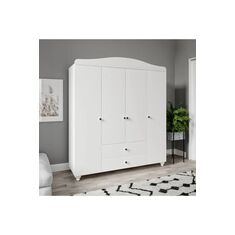 Stewehome Ντουλάπα με τέσσερις πόρτες από MDF για μοντέρνο χώρο 172x50x50 cm 94948769 |  Ντουλάπες ρούχων στο espiti