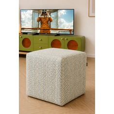 Stewehome Πολυλειτουργικό πουφ κύβος με σχέδιο 40x40x40 cm 52731369 |  Πουφ στο espiti