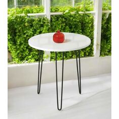 Stewehome Μοντέρνο Τραπεζάκι Σαλονιού με Κομψό Design λευκό 60x60x62 cm 719910 |  Τραπεζάκια βοηθητικά στο espiti