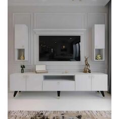 Stewehome Κονσόλα Πολυμέσων Χρυσής Χάρης 180x30x46 cm 140073 |  Έπιπλα τηλεόρασης στο espiti