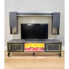 Stewehome Μονάδα τηλεόρασης Βασιλική Φλόγα 180x31x45 cm 620665 |  Έπιπλα τηλεόρασης στο espiti