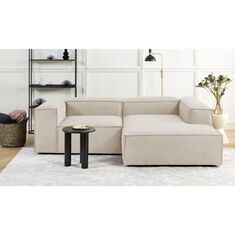 Stewehome Μίνι Γωνιακός Καναπές Λευκός Άνετος &amp; Μοντέρνος 220x180x70 cm 997586 |  Καναπέδες γωνιακοί στο espiti