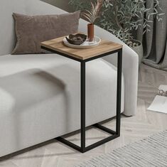 Stewehome Τραπεζάκι καναπέ C τύπου μέταλλο και ξύλο 35x40x65 cm 762917 |  Τραπεζάκια βοηθητικά στο espiti