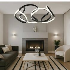 Stewehome Φωτιστικό Σάρκικου Μαύρο Αλουμίνιο LED Ultra Power Λευκό 50x90x90 cm 844943 |  Οροφής στο espiti