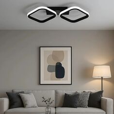Stewehome Alvin Μοντέρνο 3 Χρωμάτων LED Πλαφονιέρα 2 Λαμπτήρων Σχεδιασμός 40x10 cm 871190 |  Οροφής στο espiti