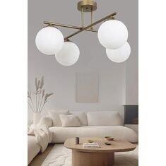 Stewehome Jade 4 Λαμπτήρων Επισκέπτης Πολυτελές Φωτιστικό E27 55x34 cm 620422 |  Οροφής στο espiti