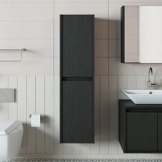 Stewehome Ντουλάπι Πετσετών Μπάνιου με Ράφια 35x30x130 cm 121384 |  Στήλες Μπάνιου στο espiti