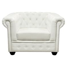 ΠΟΛΥΘΡΟΝΑ T.CHESTERFIELD POLINA HM3011.02 PU ΛΕΥΚΟ ΜΑΤ 110x90x73Y εκ. |  Πολυθρόνες σαλονιού στο espiti