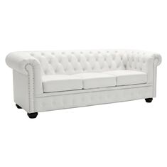 ΚΑΝΑΠΕΣ 3ΘΕΣΙΟΣ T.CHESTERFIELD HM3009.02 ΤΕΧΝΟΔΕΡΜΑ ΛΕΥΚΟ ΜΑΤ 208x90x73 εκ. |  Καναπέδες γωνιακοί στο espiti