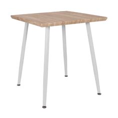 ΤΡΑΠΕΖΙ ΤΡΑΠΕΖΑΡΙΑΣ PALOMA HM8335.02, 70Χ70X76,5, SONOMA, ΛΕΥΚΑ ΠΟΔΙΑ |  Τραπεζάκια σαλονιού στο espiti